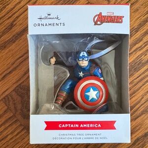 Hallmark Avengers Captain America Ornament - Red, Blue, White